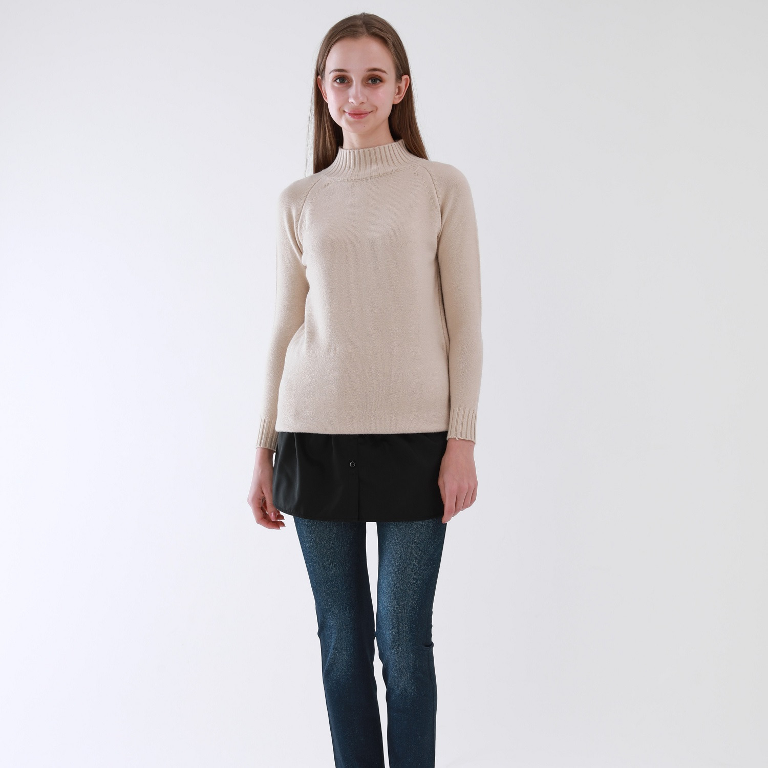 うらぽか ふんわり重ねるだけで おしゃれに体型カバー 付け裾２枚セット