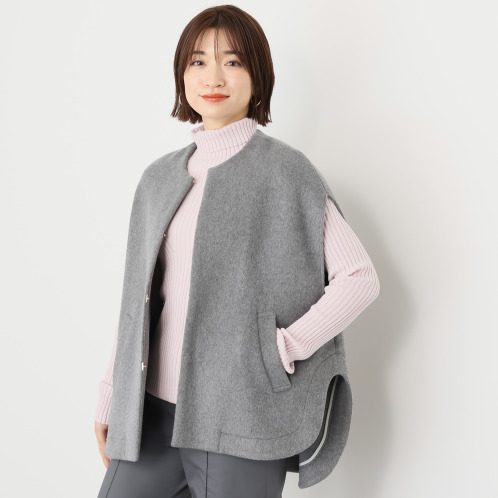 ブラーミン　ウール混　コートジレ