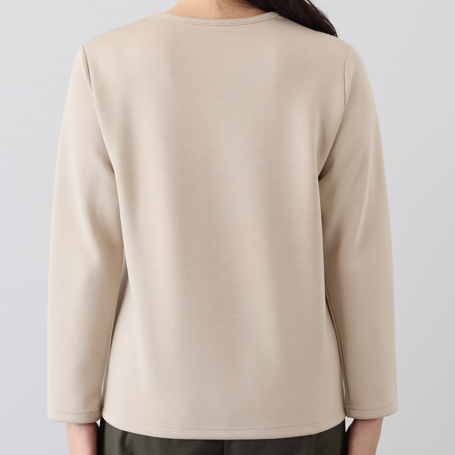 メゾン馬里邑 オーガンジー 刺しゅうレース ポンチローマドッキング フロントスカラップ プルオーバー