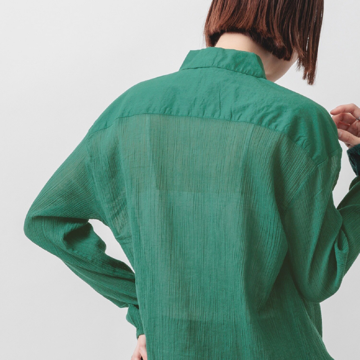 エムエムオー コットンクレープブラウス