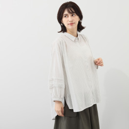 エムエムオー スリーブピンタック ブラウス