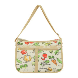 ラルジュ マチ広がる！ ベジタブルモード 多ポケット ショルダーバッグ