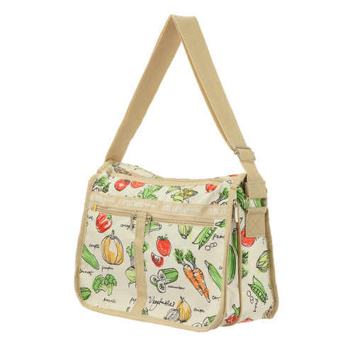 ラルジュ マチ広がる！ ベジタブルモード 多ポケット ショルダーバッグ