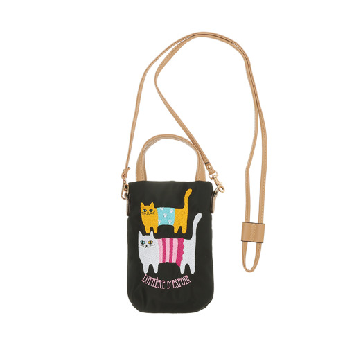 ラルジュ 刺しゅう スマホショルダーバッグ