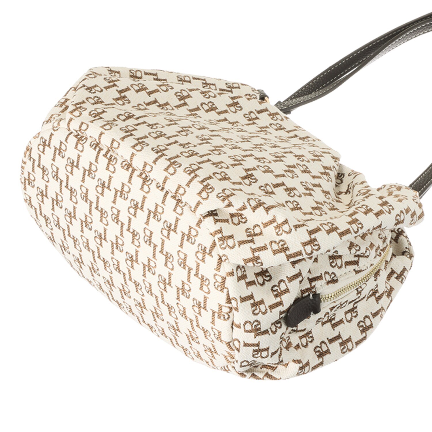 ラ・バガジェリー モノグラムジャガード ２ウェイトートバッグ