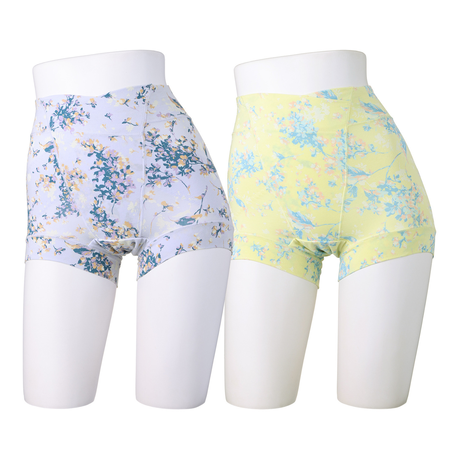 うつくＣ 綿混深ばき すっきりサポート 防水布付一分丈ボトム ２枚セット