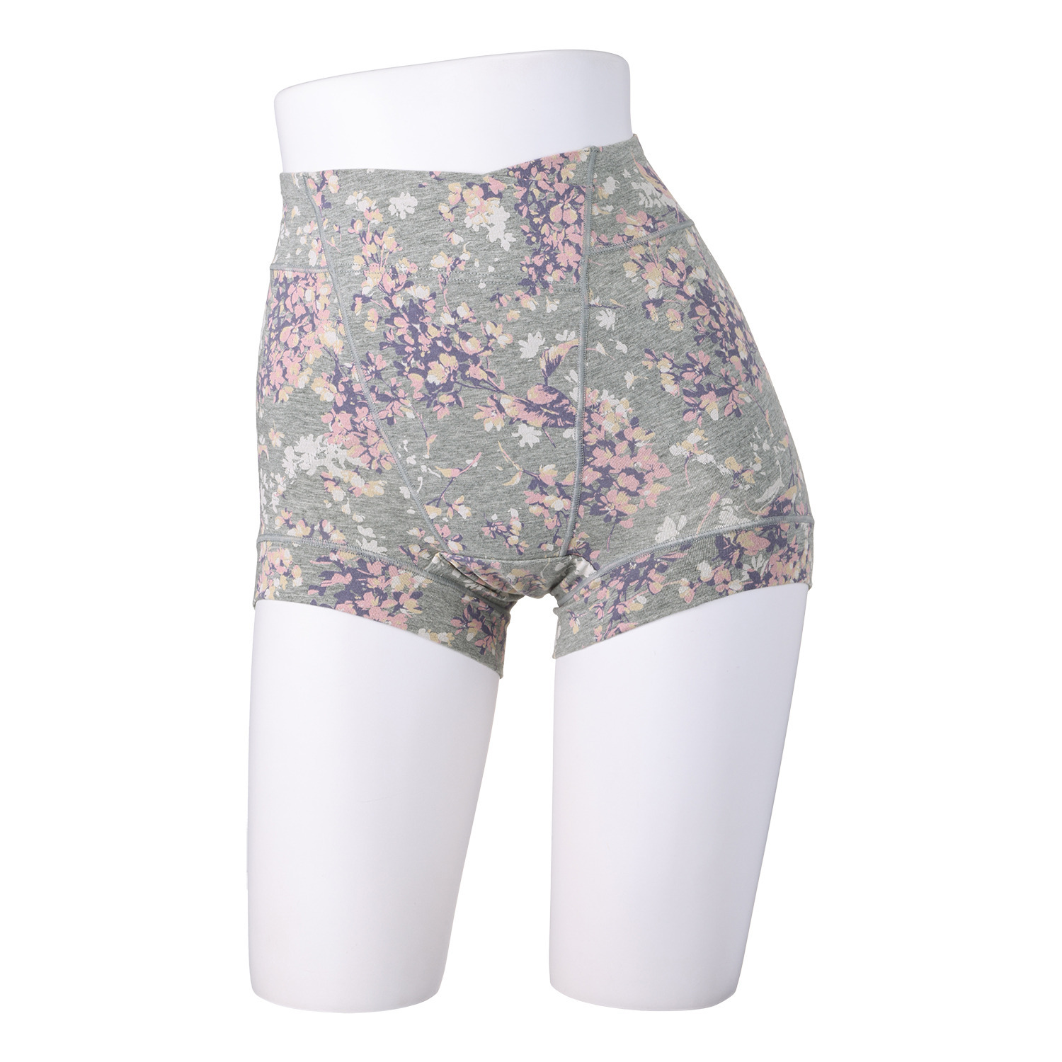 うつくＣ 綿混深ばき すっきりサポート 防水布付一分丈ボトム ２枚セット