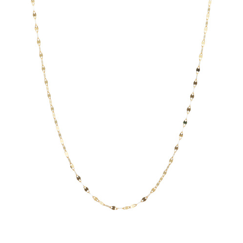 オーサムジュエリー　１８Ｋ　ペタルチェーン　スライド　ロングネックレス