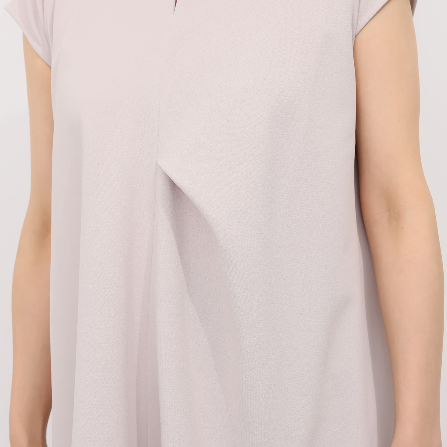 チーロ 接触冷感 ストレッチジョーゼット フレアートップス