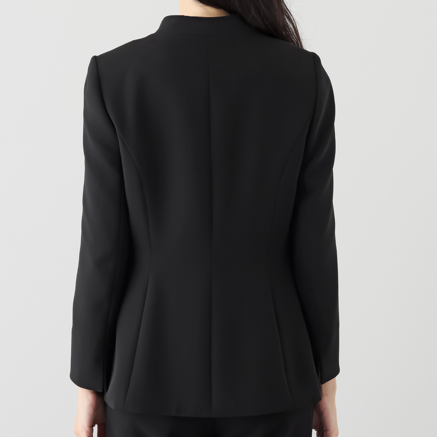 マダムヒロコ バイ　ニュイ ブラックフォーマル 洗濯機で洗える！ クッションネック ジャケット