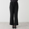 マダムヒロコ バイ　ニュイ ブラックフォーマル 洗濯機で洗える！ セミフレアーパンツ