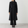 マダムヒロコ バイ　ニュイ ブラックフォーマル 尾州産生地使用 ウール混コート