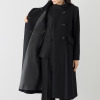 マダムヒロコ バイ　ニュイ ブラックフォーマル 尾州産生地使用 ウール混コート