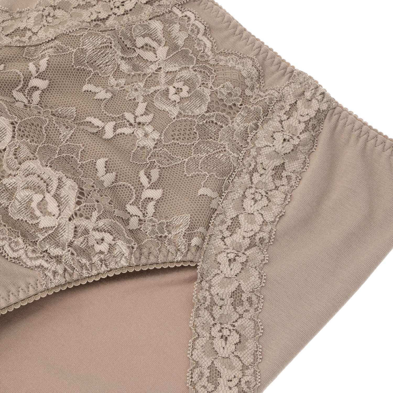 サラバディ 東洋紡ランシール使用 吸水・消臭 綿混 レースアクセント ショーツ３枚セット