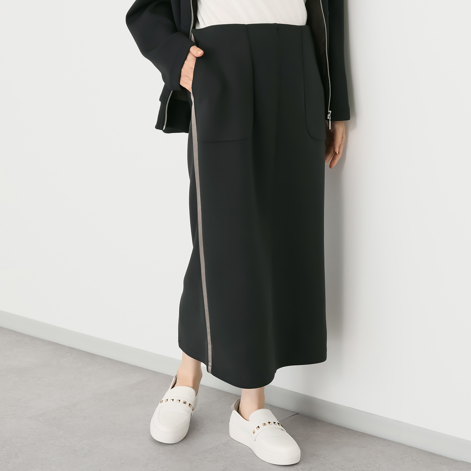 クオリー フロントポケット タイトスカート