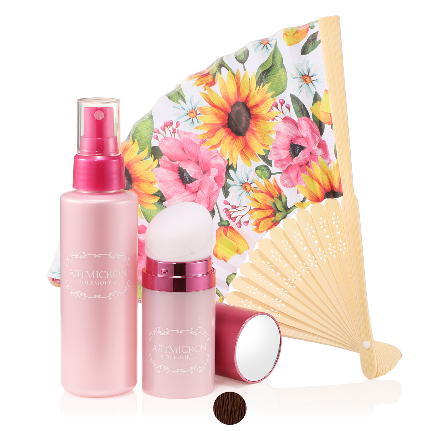 アートネイチャー 瞬間増毛＆白髪隠し！ もっと自然に若々しく アートミクロン モアモアビー 扇子付セット