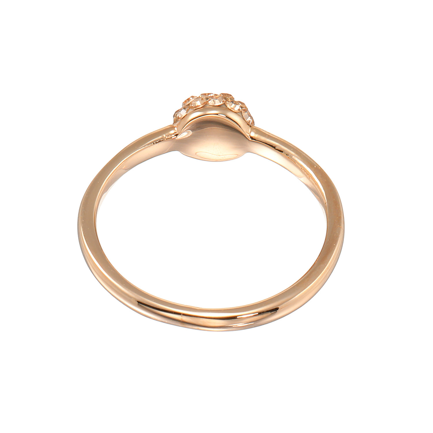 エービーステン ステンレス クリスタルガラス プチラウンド パヴェリング