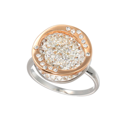 エービーステン ステンレス クリスタルガラス コンビネーションカラー コズミックデザイン リング エービーステン ステンレス クリスタルガラス コンビネーションカラー コズミックデザイン リング