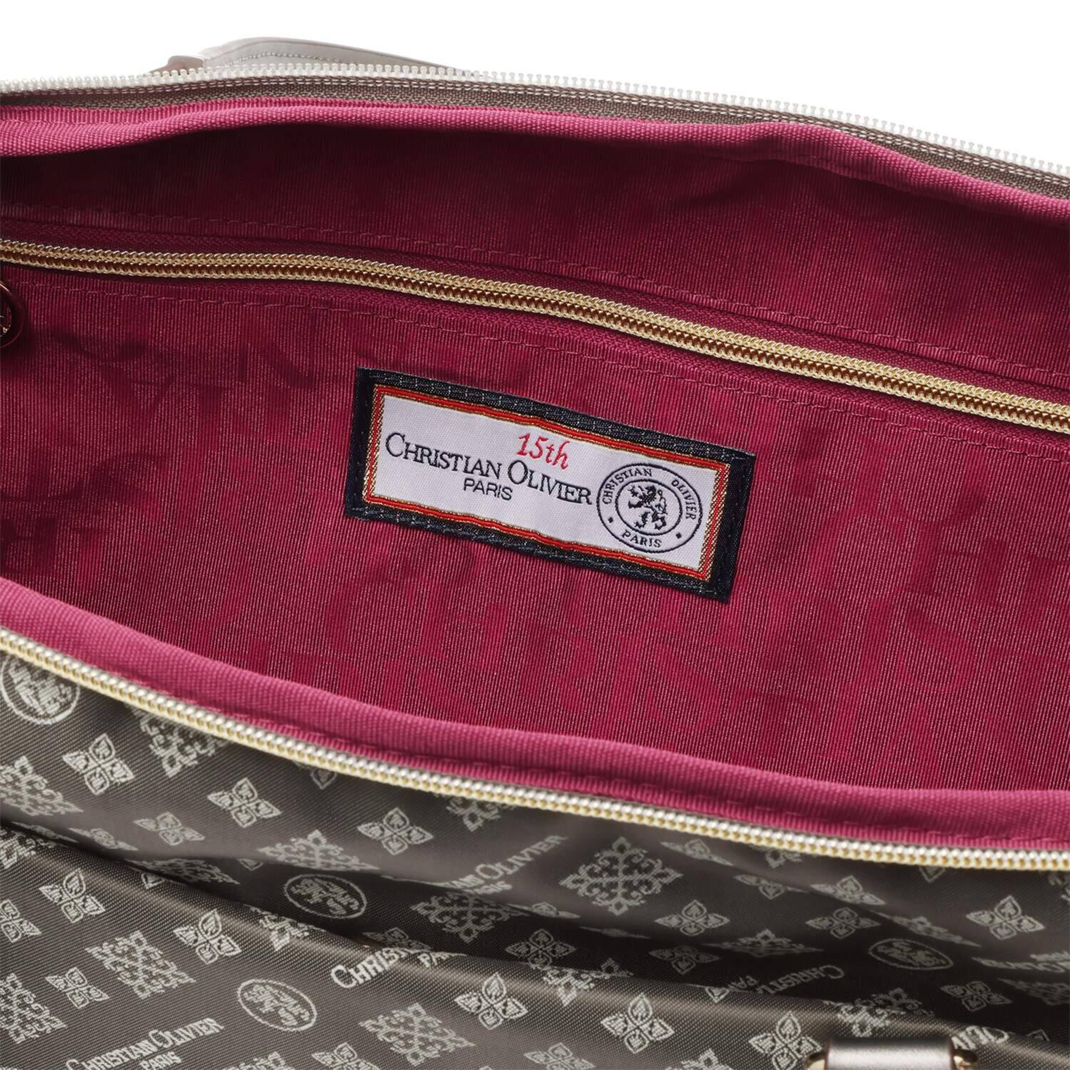 クリスチャン　オリビエ はっ水ジャガード 片手で簡単開閉！ ２ウェイボストンバッグ 