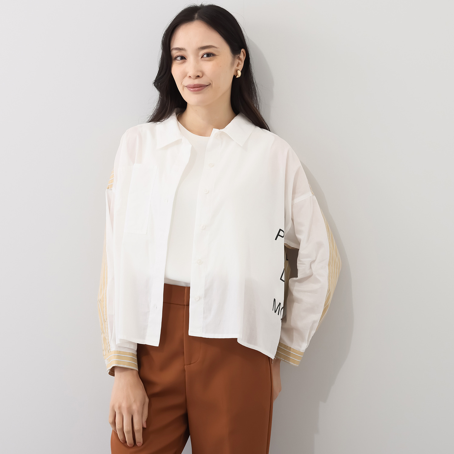 ダジュール 無地＆ストライプ ブラウス