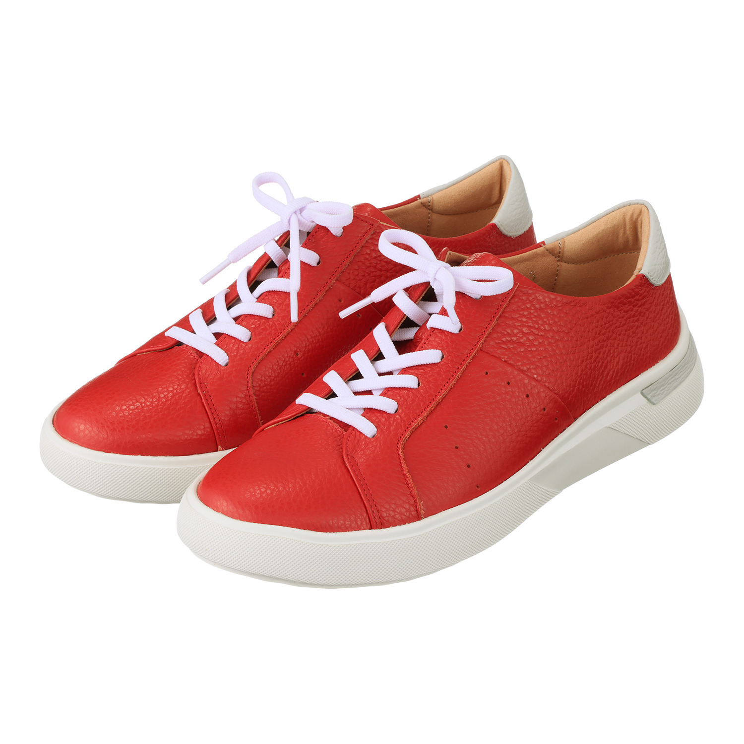 アルイトウ 日本製 マストロット社製牛革使用 軽量厚底スニーカー 