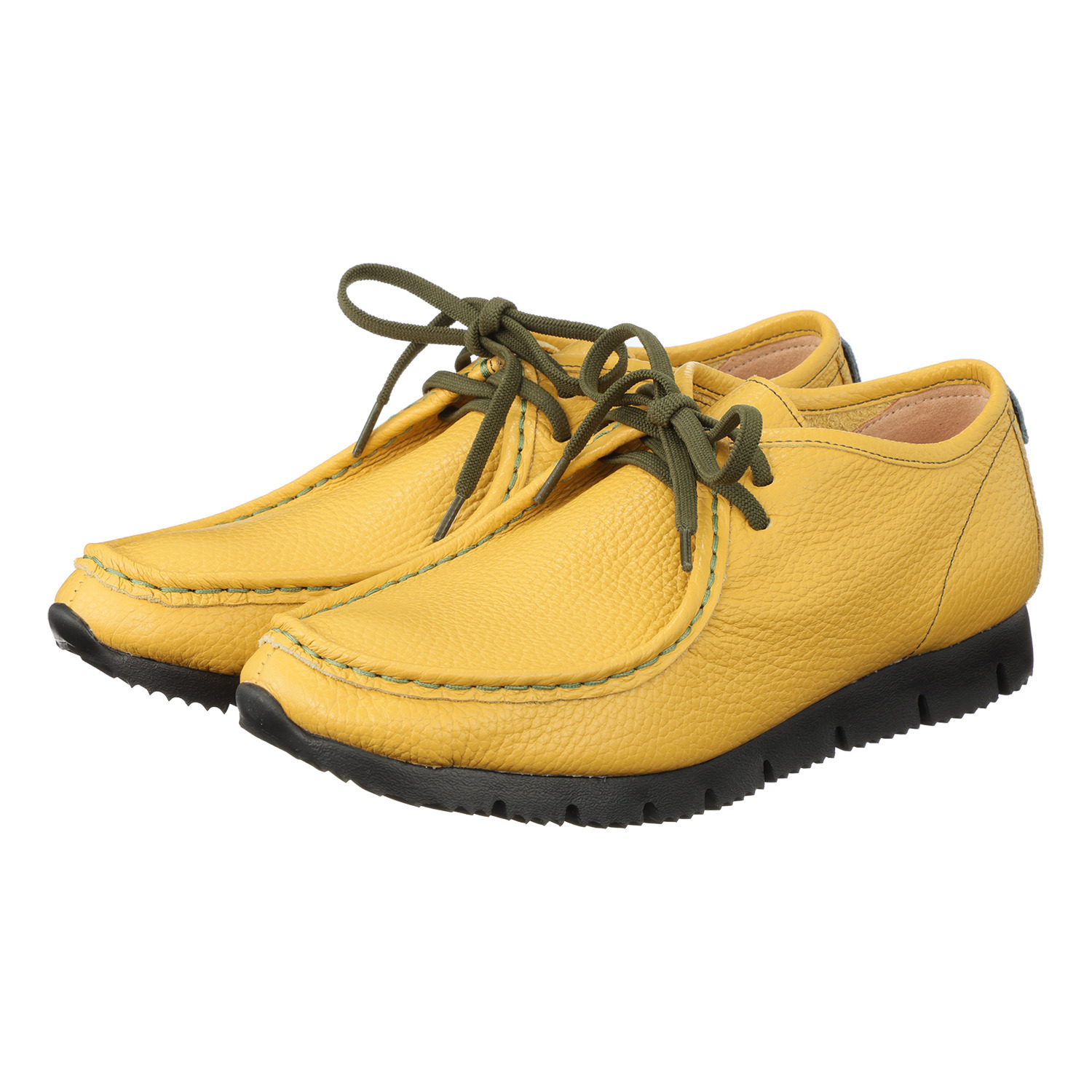 アルイトウ 日本製  マストロット社製牛革 レースアップ 軽量モカシンシューズ 