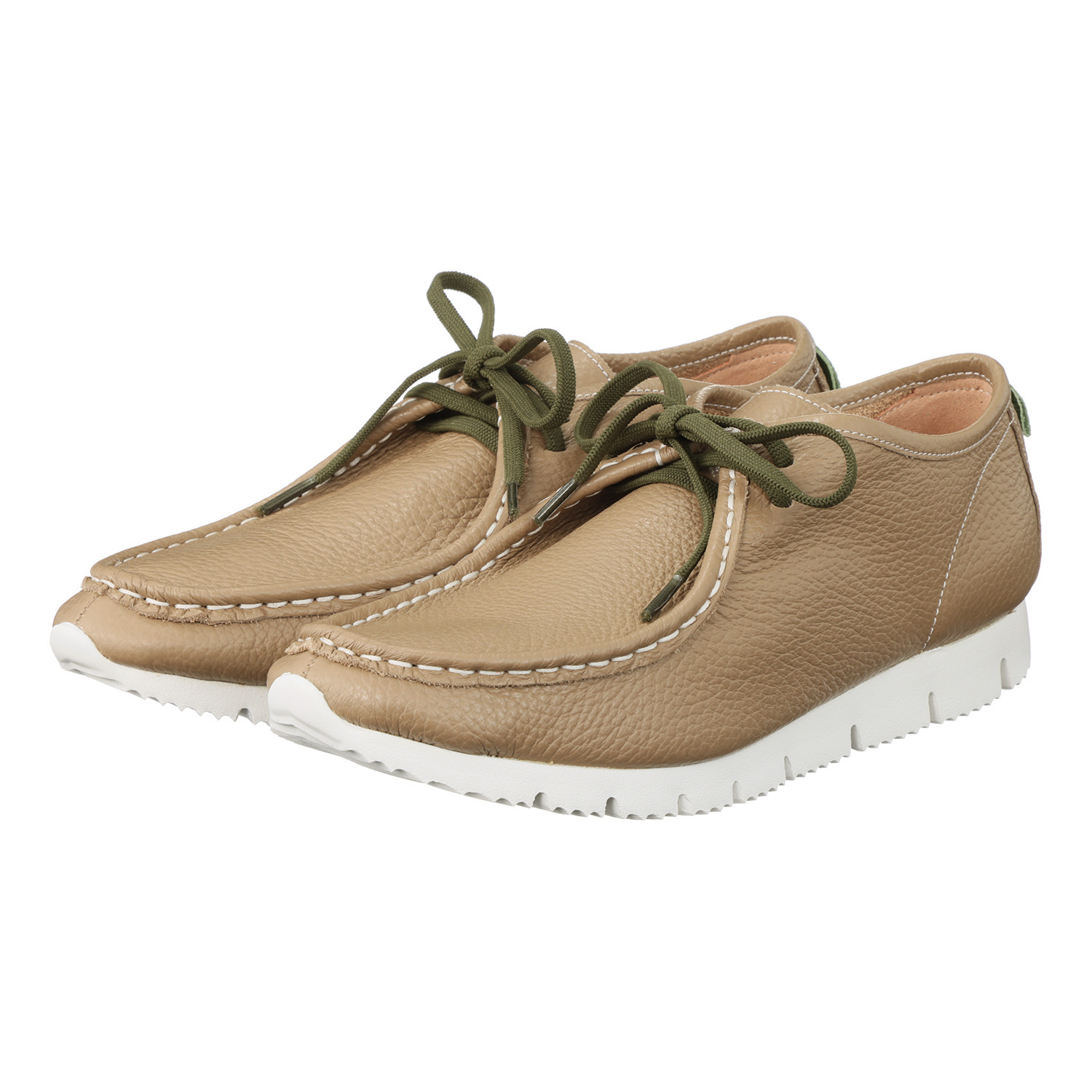 アルイトウ 日本製  マストロット社製牛革 レースアップ 軽量モカシンシューズ 