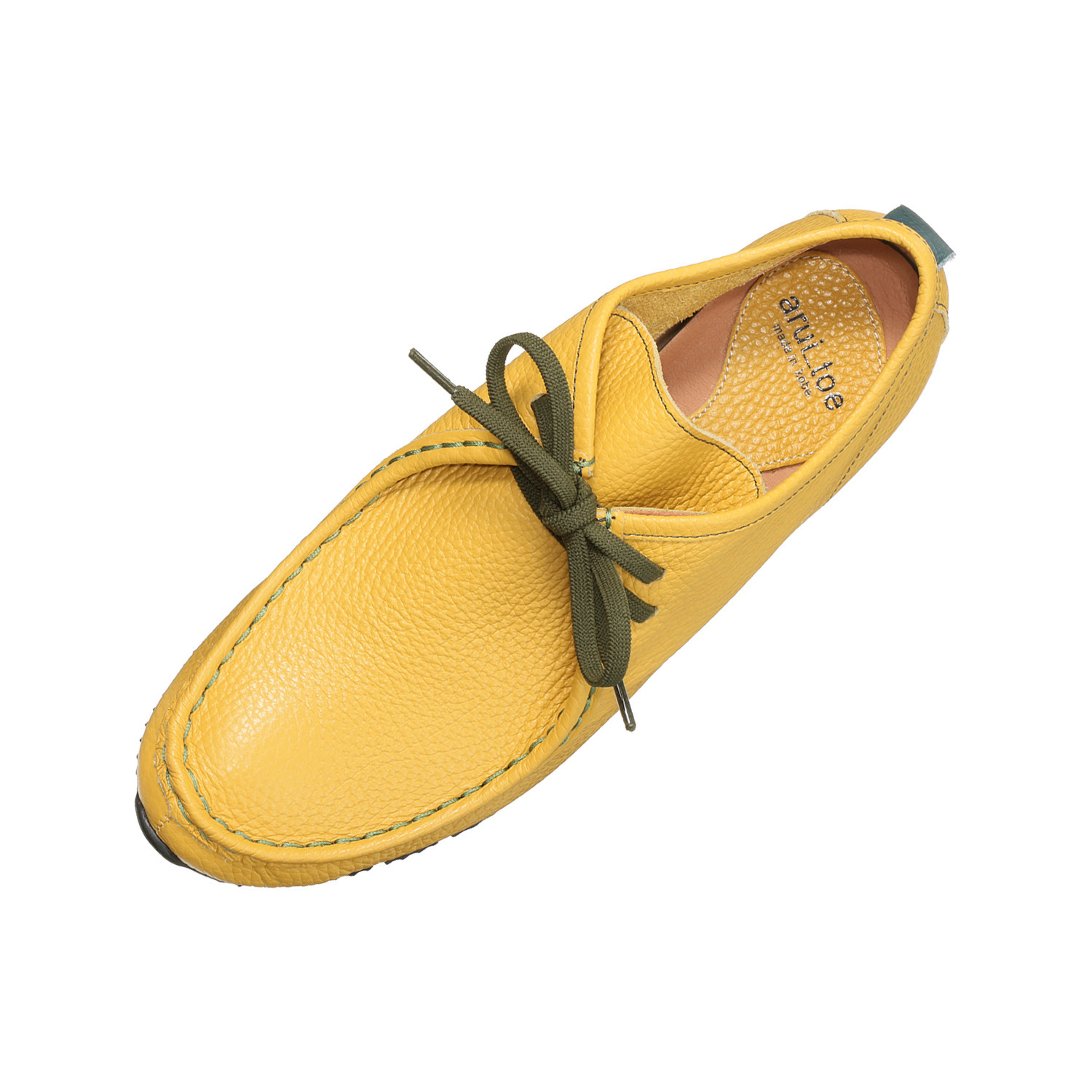 アルイトウ 日本製  マストロット社製牛革 レースアップ 軽量モカシンシューズ 