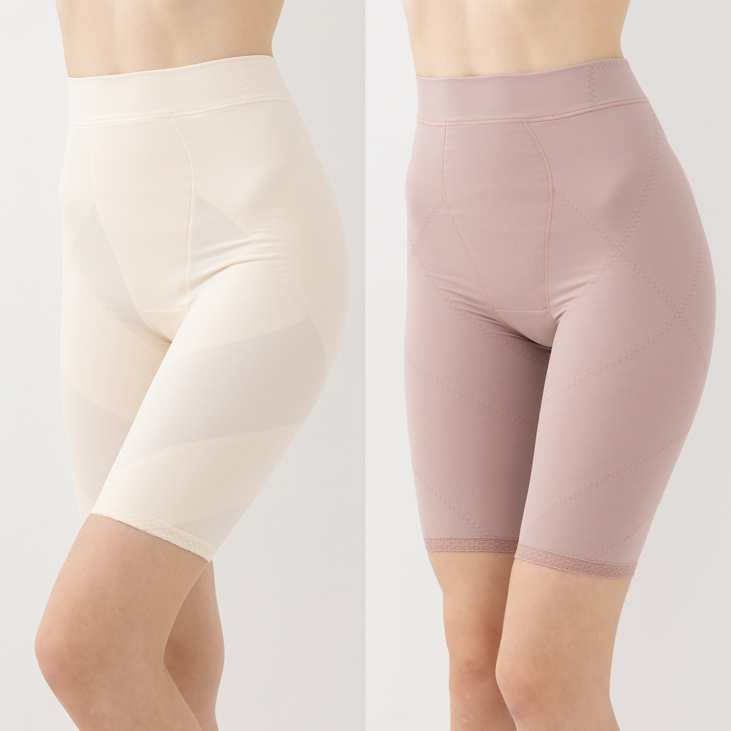 美人工房 消臭・やわらか裏起毛 いい肌あったか 立体的にヒップメイク ロングガードル２枚セット