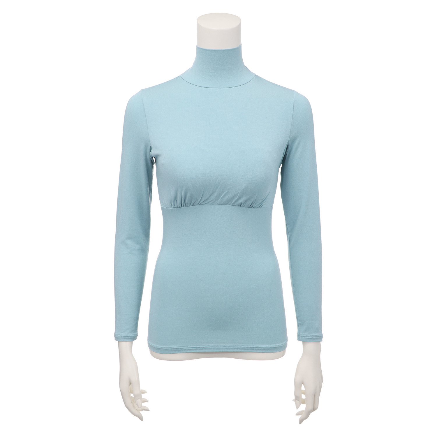 きれいになろう！ 着ていないみたい！ 超のびのび 静電気防止・吸放湿 カップ付 ハイネックインナー２枚組