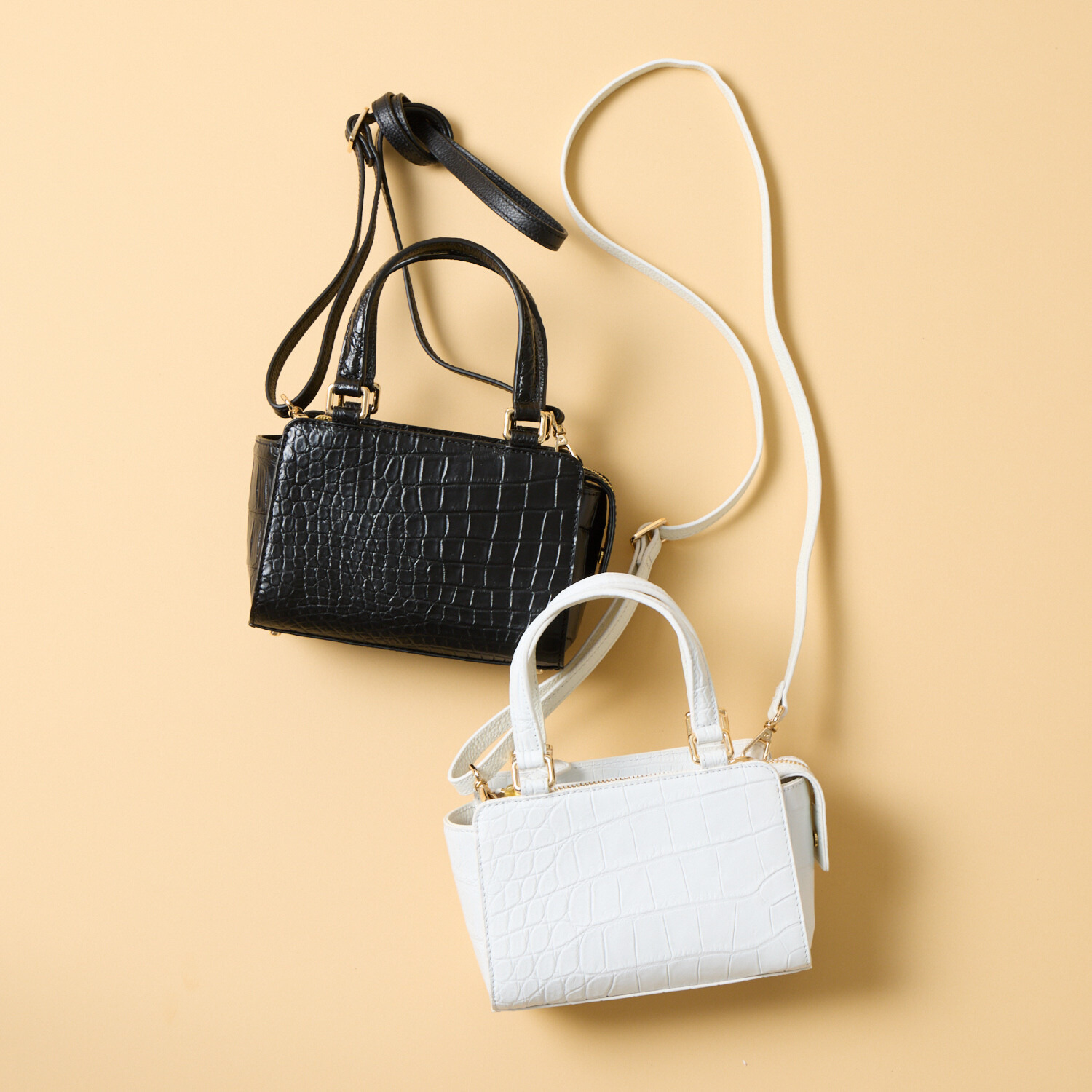 リアマッサ クロコダイル ２ウェイミニバッグ