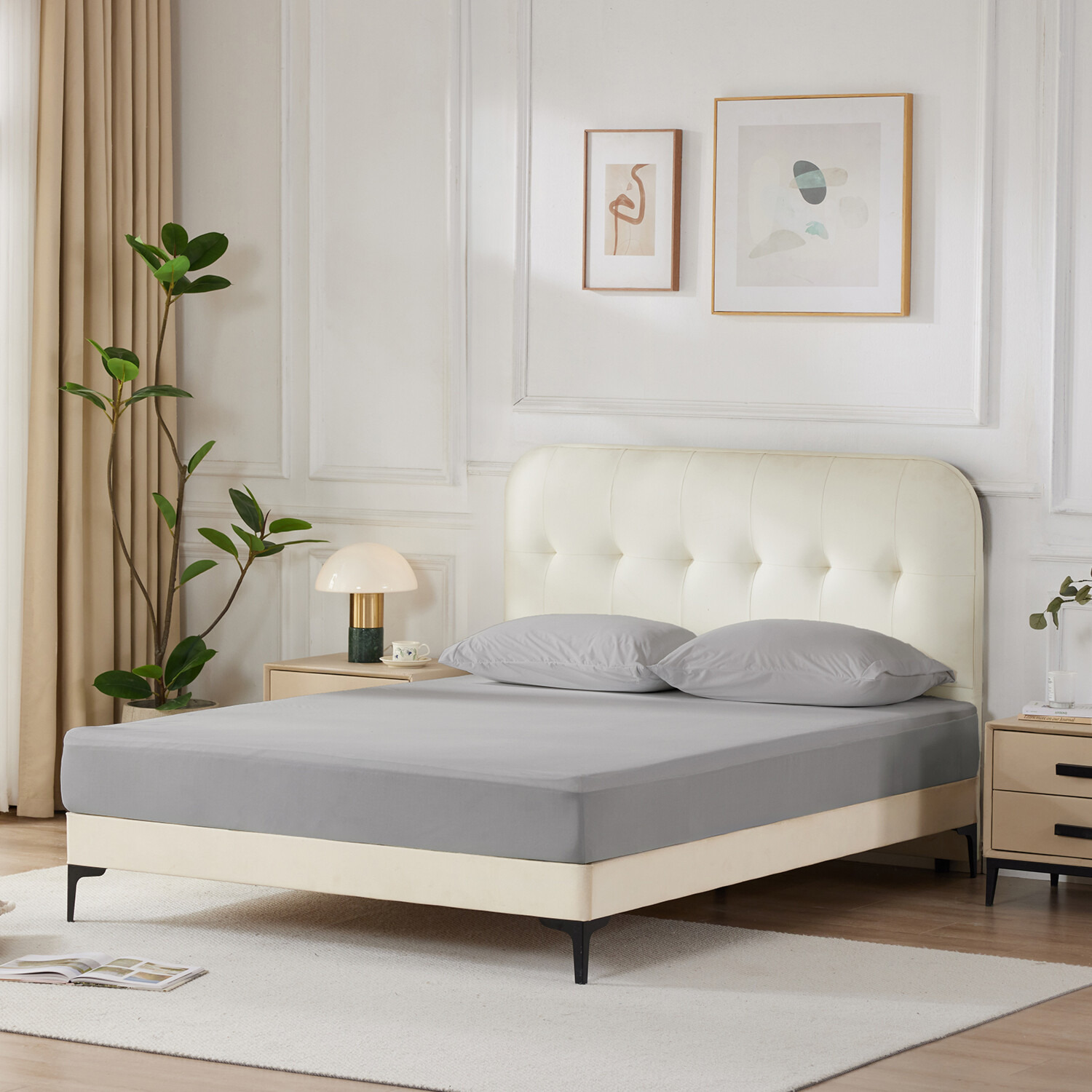 セーブユアベッド コットンブレンド 防水・防ダニ マットレスプロテクター ＜シングル＞ 