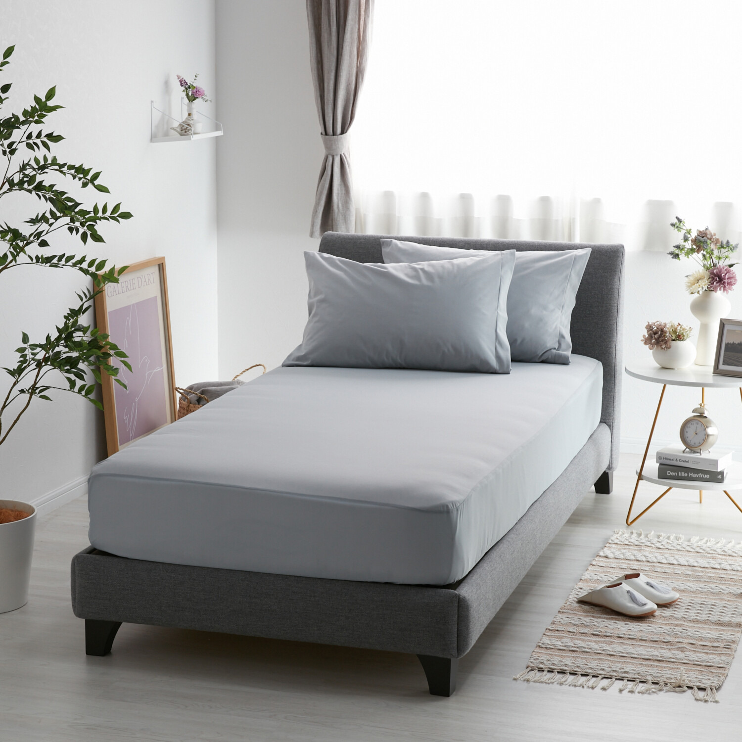 セーブユアベッド コットンブレンド 防水・防ダニ マットレスプロテクター ＜クイーン＞ 