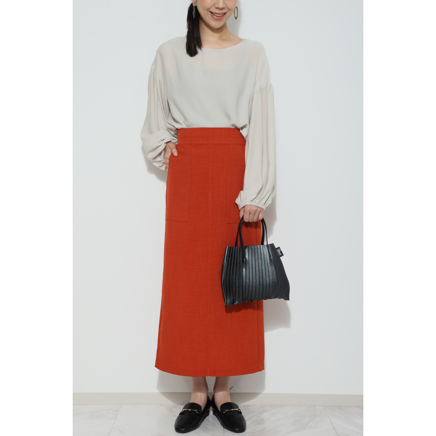 ディオニス 日本製　はっ水 スタイリッシュプリーツ 軽量バッグ＜Ｓ＞