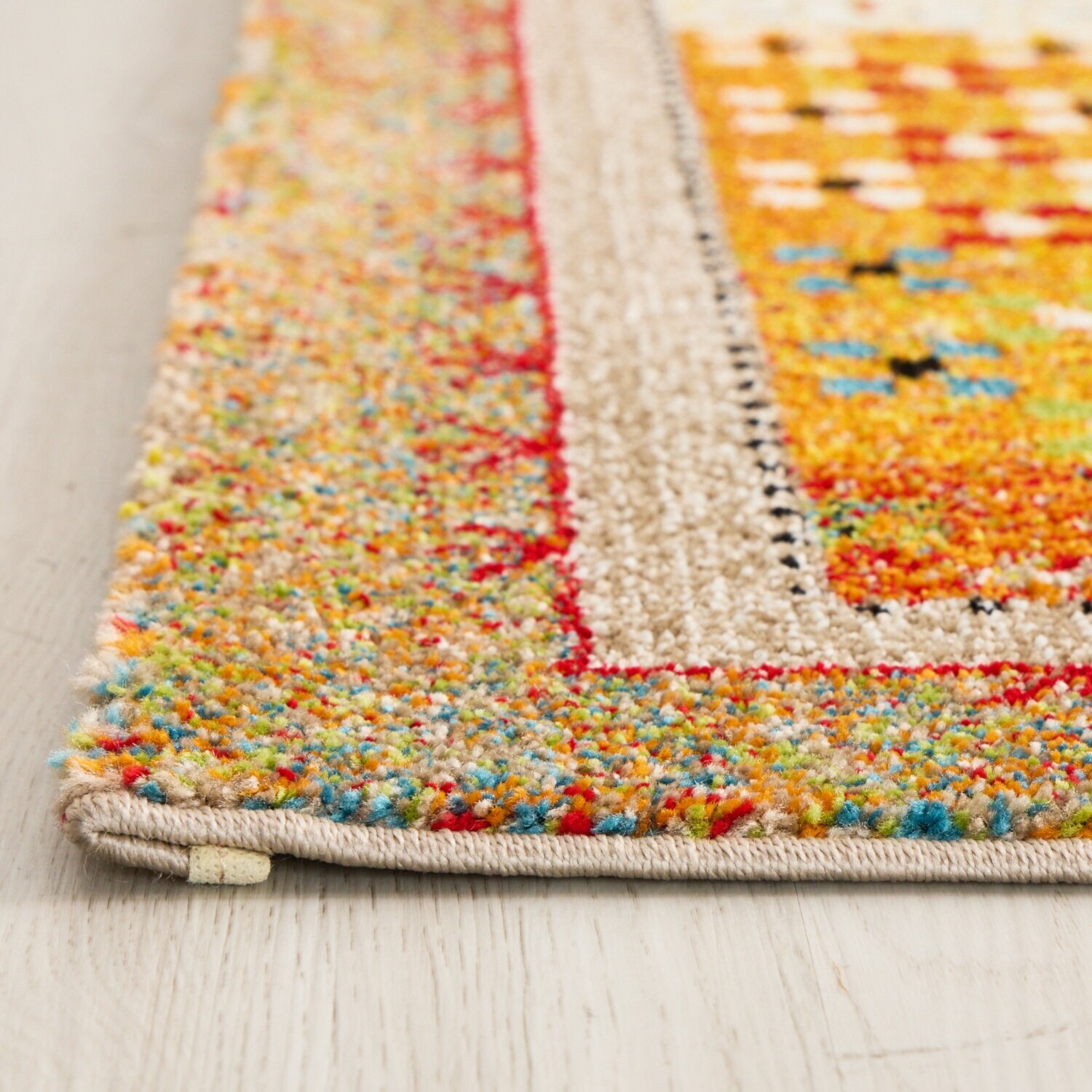 トルコ製　ウィルトン織 ギャベ柄　カーペット ノマドタイル ＜１６０×２３０ｃｍ＞