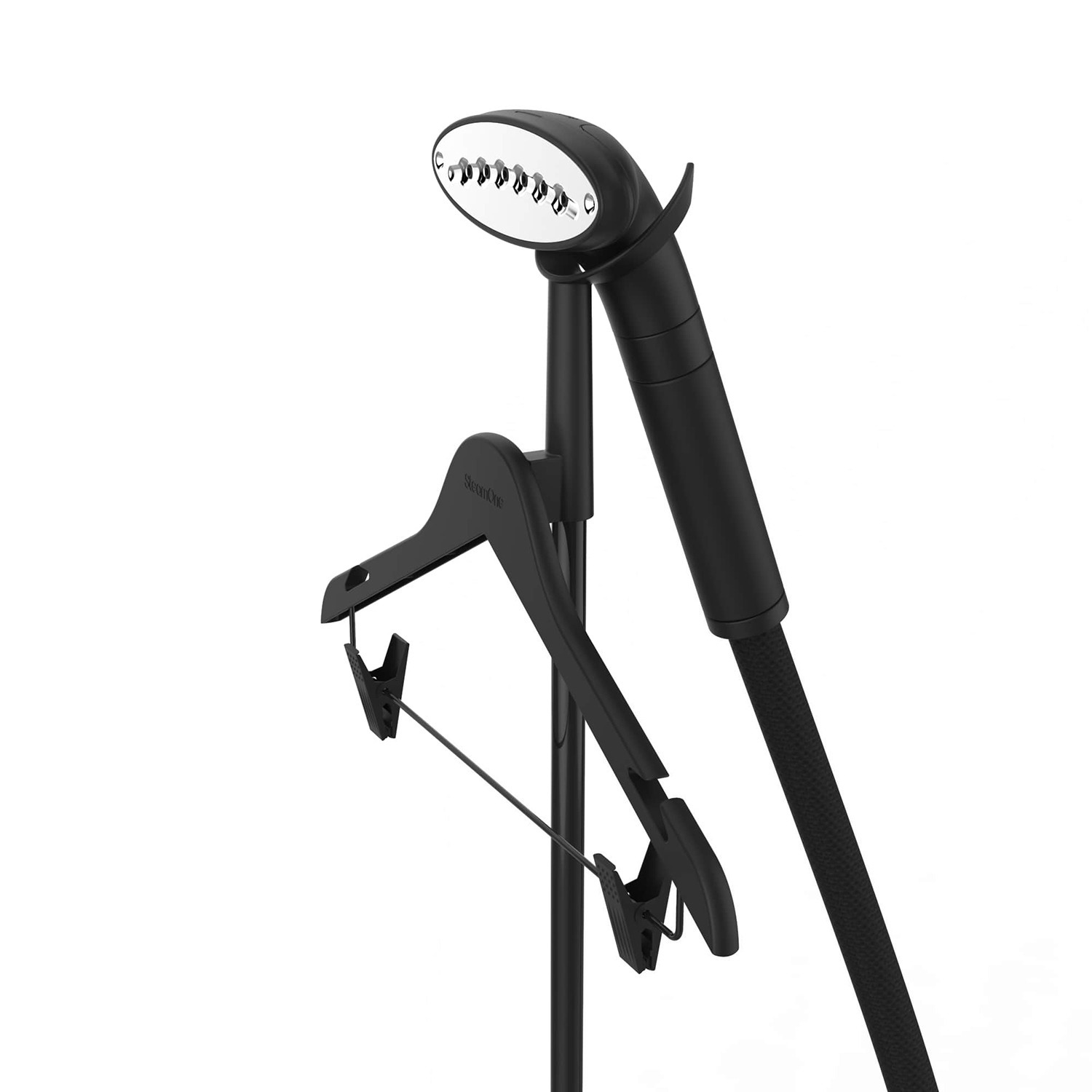 スチームワン フランス製 スタイリッシュ 置き型衣類スチーマー ミニリス　フルブラック Ｍ９５Ｂ