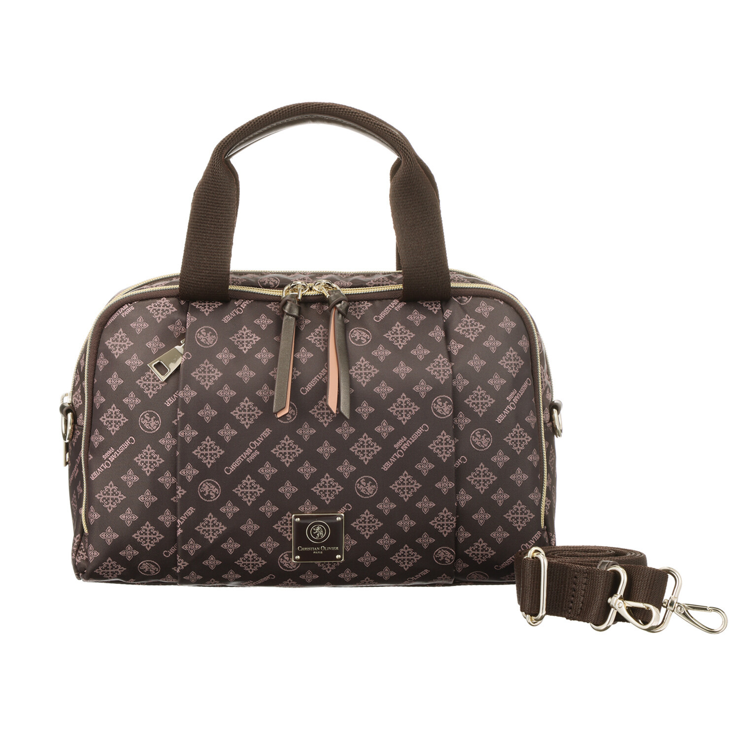 クリスチャン　オリビエ ショップチャンネル デビュー１５周年 はっ水ジャガード ２ウェイボストンバッグ ＜縦段式カード入れ仕様＞