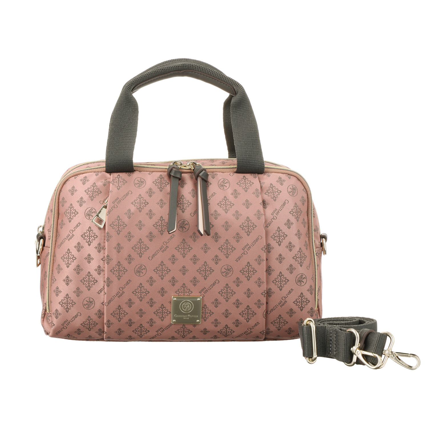 クリスチャン　オリビエ ショップチャンネル デビュー１５周年 はっ水ジャガード ２ウェイボストンバッグ ＜縦段式カード入れ仕様＞