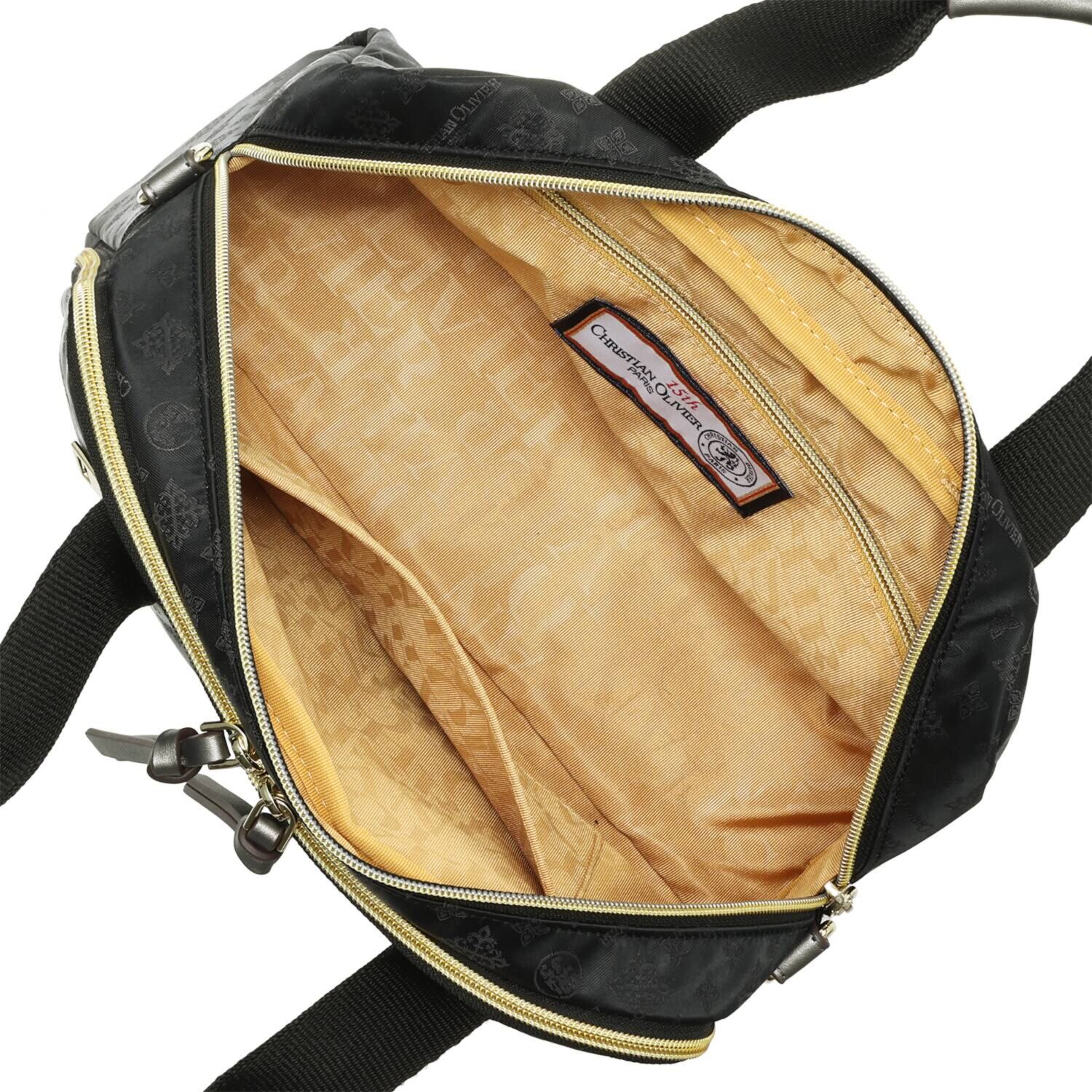 クリスチャン　オリビエ ショップチャンネル デビュー１５周年 はっ水ジャガード ２ウェイボストンバッグ ＜縦段式カード入れ仕様＞