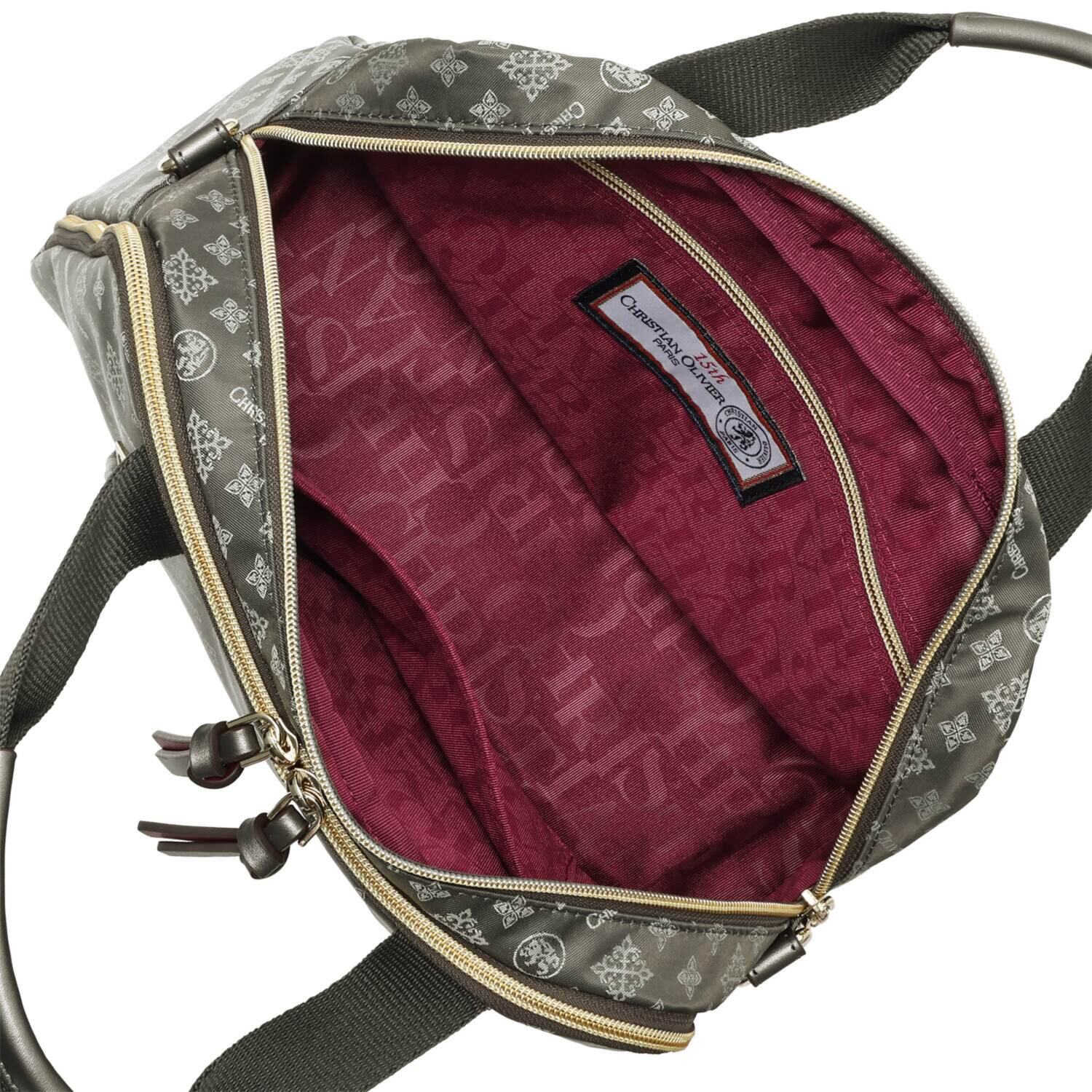 クリスチャン　オリビエ ショップチャンネル デビュー１５周年 はっ水ジャガード ２ウェイボストンバッグ ＜縦段式カード入れ仕様＞