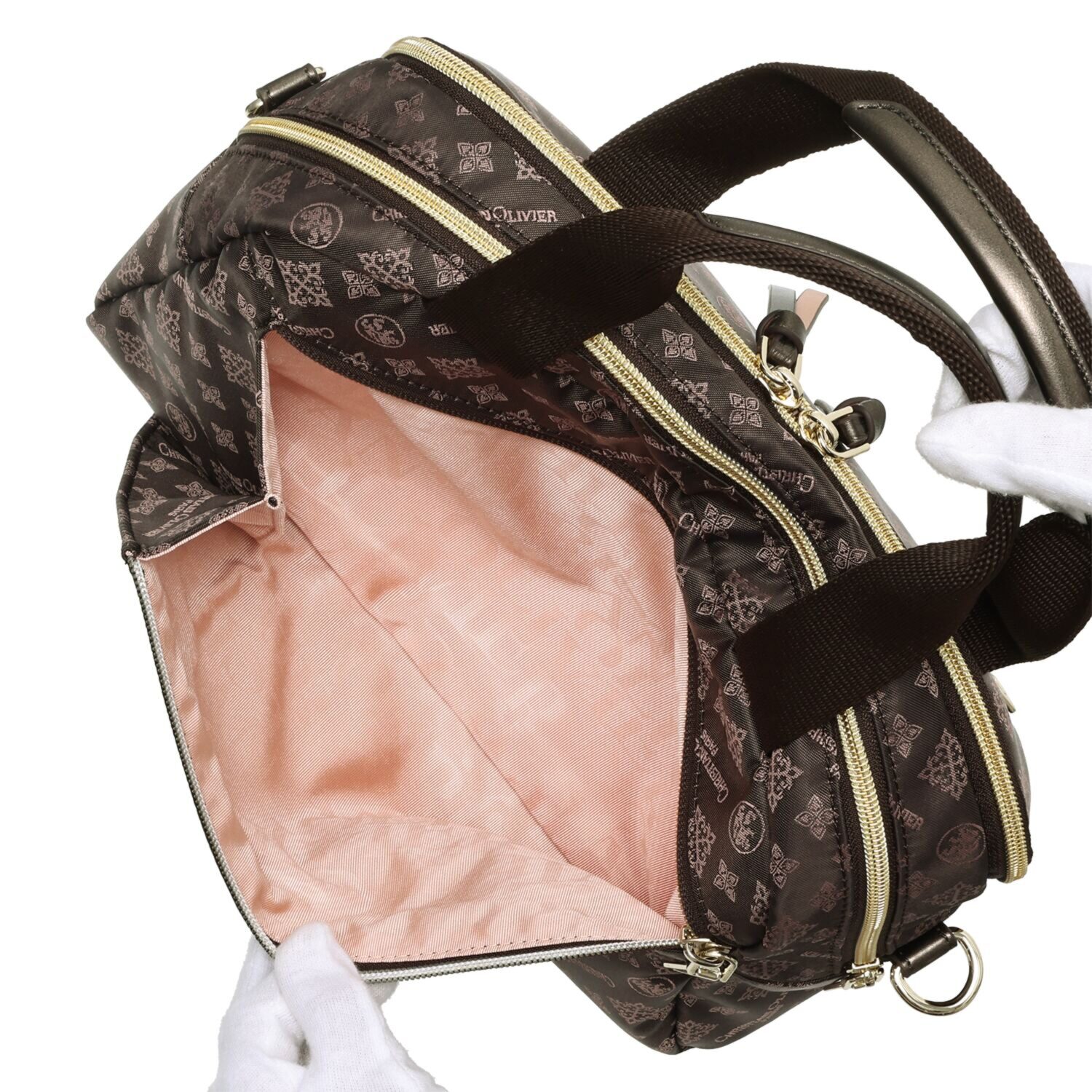 クリスチャン　オリビエ ショップチャンネル デビュー１５周年 はっ水ジャガード ２ウェイボストンバッグ ＜縦段式カード入れ仕様＞