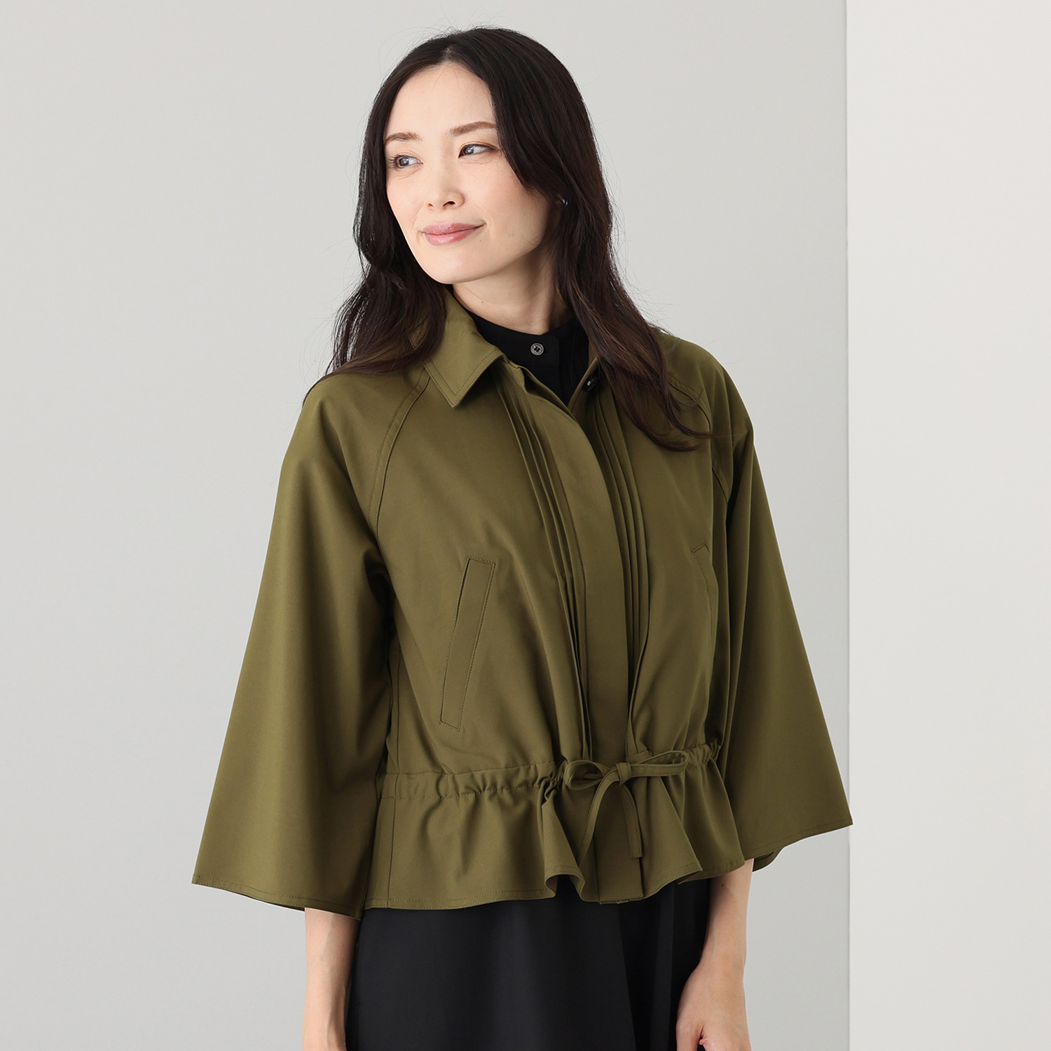 キョウコ　ヒガ ＵＶカット・接触冷感 触れるとひんやり Ａラインジャケット