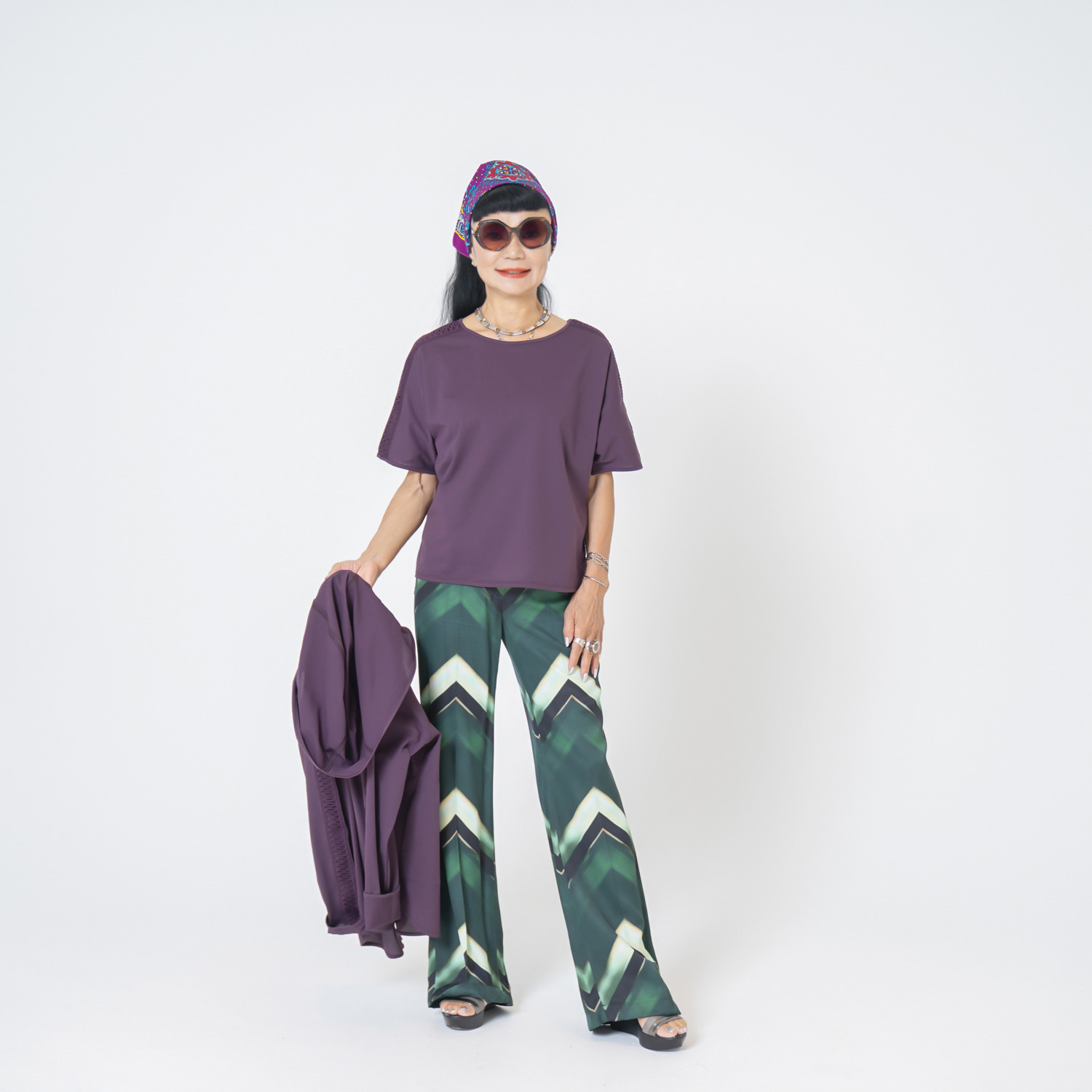 キョウコ　ヒガ ＵＶカット・吸水速乾 サラッと快適 レースアクセント クロップトＴシャツ