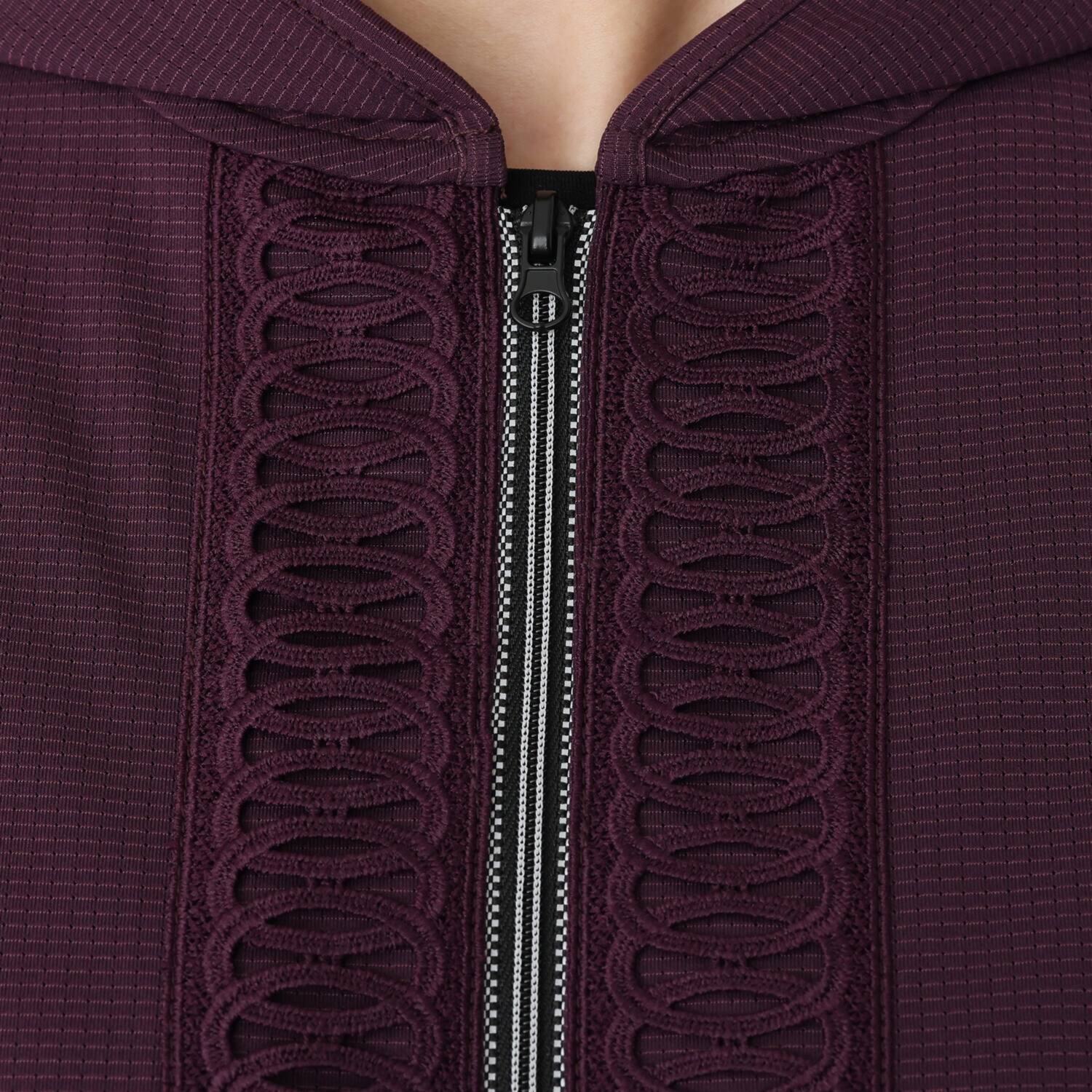 キョウコ　ヒガ ＵＶカット・吸水速乾 サラッと快適 レースアクセント フーディーオーバーシャツ