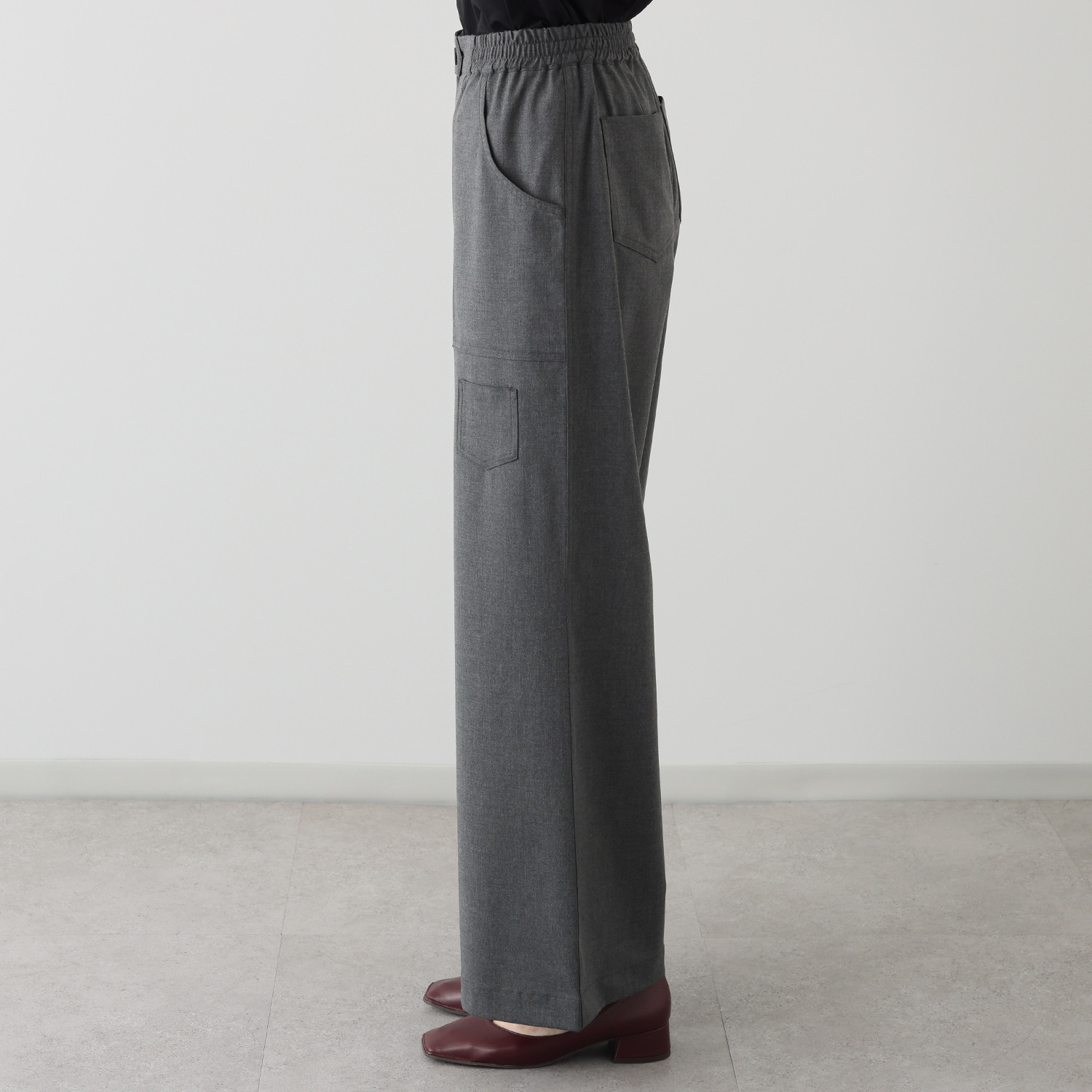 キョウコ　ヒガ ＵＶカット・接触冷感 触れるとひんやり ストレッチバギーパンツ