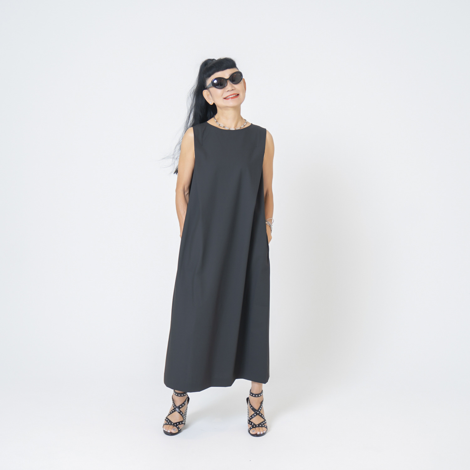 キョウコ　ヒガ ＵＶカット・接触冷感 触れるとひんやり Ａラインワンピース