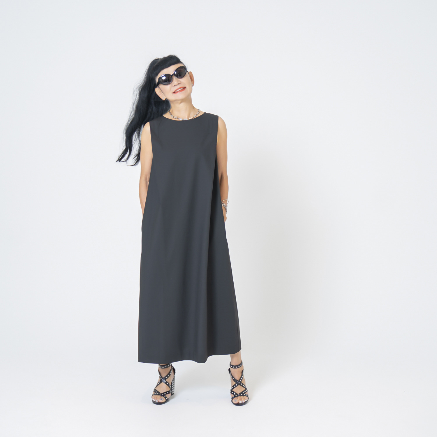 キョウコ　ヒガ ＵＶカット・接触冷感 触れるとひんやり Ａラインワンピース