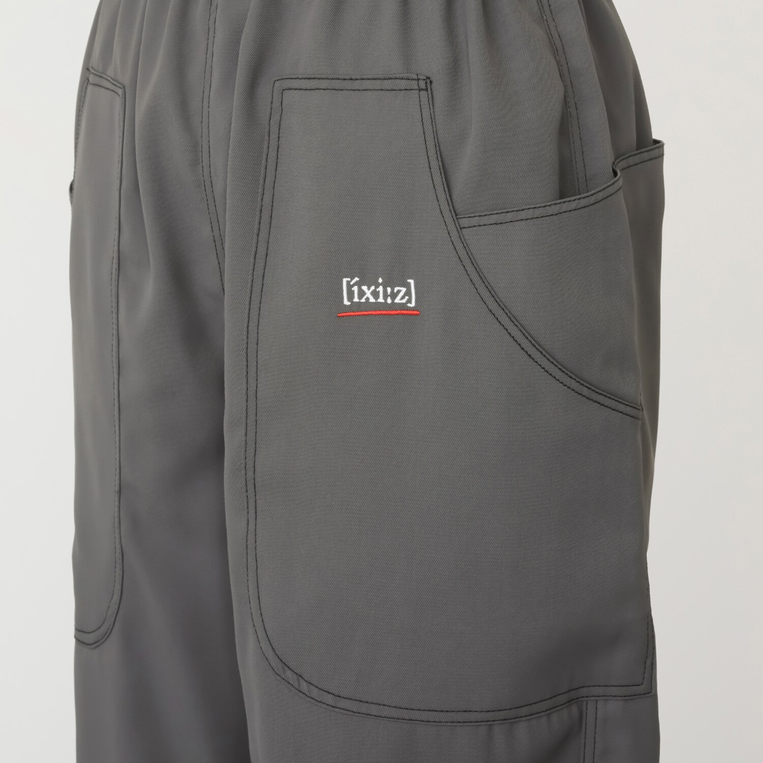 イクシーズ 配色ステッチ ６ポケット カーペンターパンツ