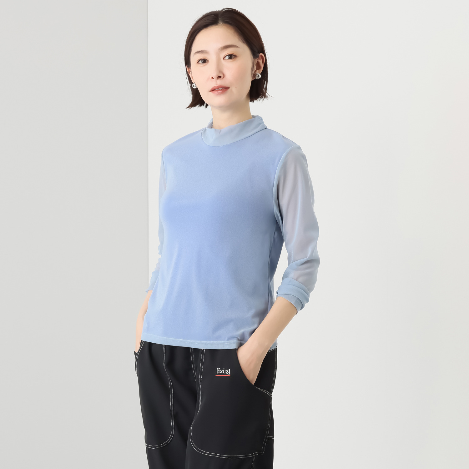 イクシーズ カラーコンビ シアートップス