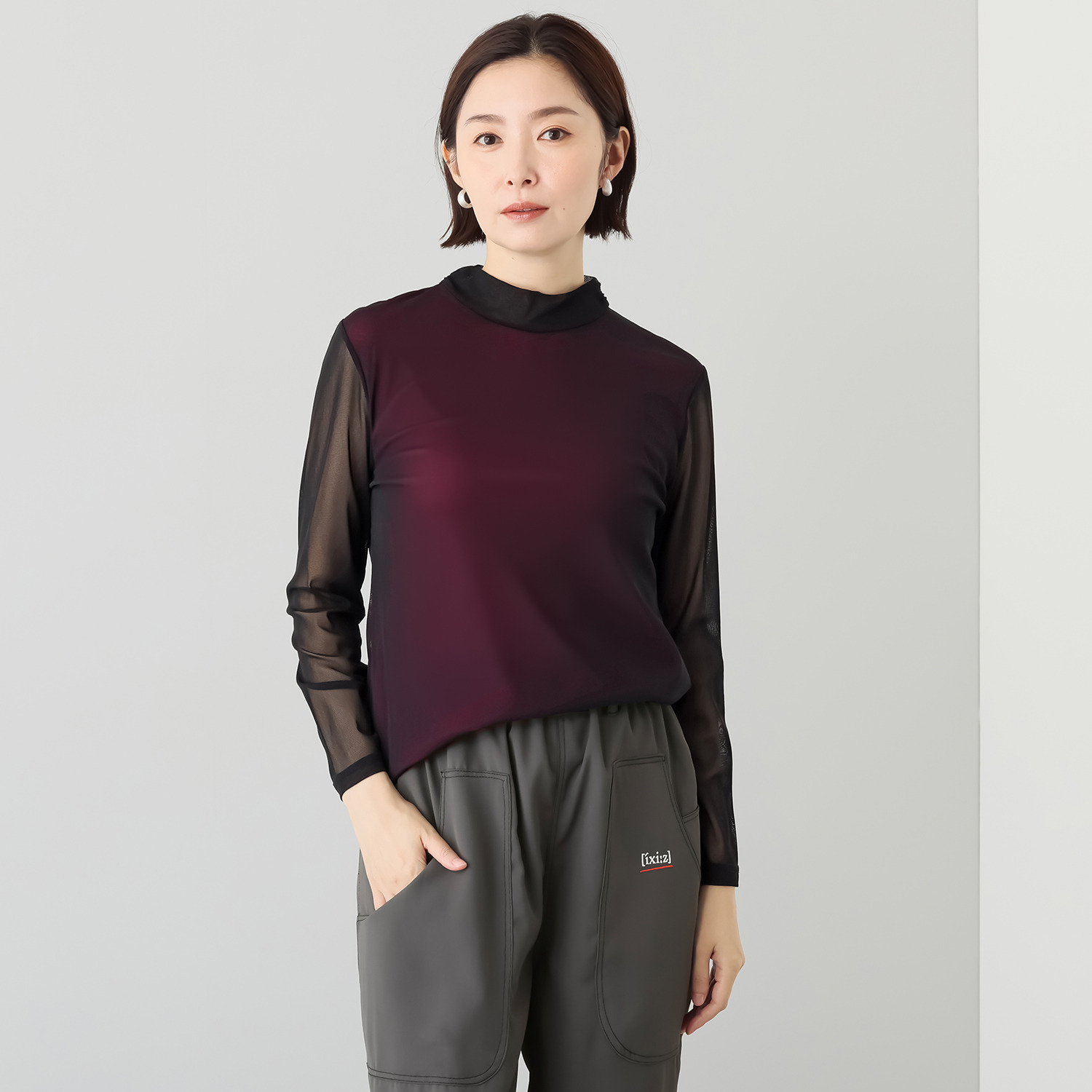 イクシーズ カラーコンビ シアートップス